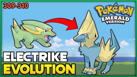 when does electrike evolve emerald.